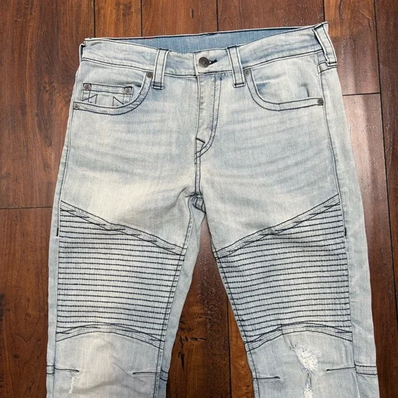 True Religion Blue Straight Jeans Classic Style - Picture 12 of 12